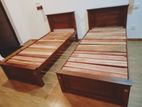 teak single box bed (B-3)
