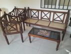 Teak Sitting Chairs with Center Table