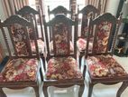 Teak Six Dining Table Chairs