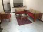Teak Sofa with Coffee Table