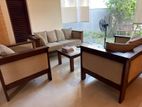 Teak Sofa Set with Coffee Table