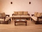 Teak Sofa Set with Coffee Table