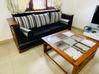 Teak Sofa Set with Coffee Table