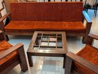 Teak Sofa Set with Coffee Table