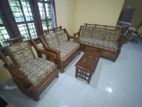 Teak Sofa Set with Stool