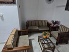 Teak Sofa Set with Table