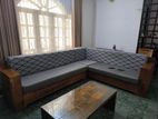Teak Sofa Set with Tea Table