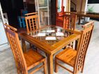 Teak Squire Dinning Table with 4 Chairs