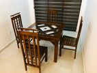 Teak Squire Dinning Table with 4 Chairs