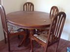 Teak Table with 4 Chairs