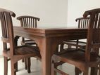 Teak Table with Four Chairs