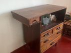Teak Table with 5 Drawers