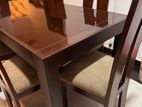 Teak table with 6 chairs