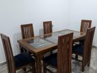 Teak Table with Six Chairs
