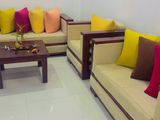 Teak ( තේක්ක )sofa Set with Coffee Table