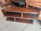 Teak Tv Stand with Setup Cupboard