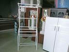 Teak White Cloth Rack