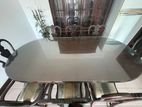 Teak Wood 8-Seater Dining Table Set