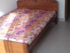 Teak Wood Bed with Mattress