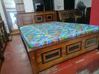 Teak Wood Box Bed