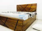 Teak Wood Box Bed with Arpico Spring Mattress