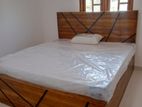 Teak Wood Box Bed with Arpico Springs Mattress