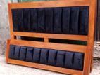 teak wood cushion bed