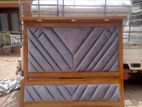 teak wood cushion bed