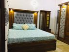 Teak Wood Cushion Bed with Arpico Springs Mattres