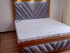 Teak Wood Cushion Bed with Drower Arpico Springs Mattres
