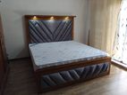 Teak Wood Cushion Bed with Drower Arpico Springs Mattres