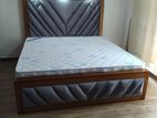 Teak Wood Cushion Bed with Drower Arpico Springs Mattres