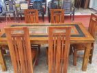 Teak Wood Desing Dining Table 6*3 Feet