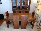 Teak Wood Dining Table Set – 6 Seater