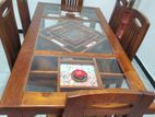 Teak Wood Dining Table Set