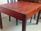 Teak Wood Dining Table with Chairs