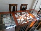Teak Wood Dining Table with Chairs