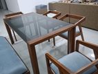 Teak Wood Dinning Table - තේක්ක කෑම මේසය