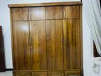 teak wood four doors wardrobe