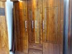 teak wood four doors wardrobe