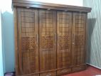 teak wood four doors wardrobe ( water bes finish)