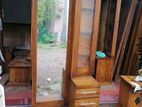 Teak Wood Full Mirror Dressing Table