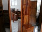 teak wood full mirror dressing table