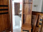 teak wood full mirror dressing table