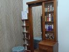 teak wood full mirror dressing table