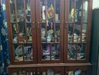 Teak Wood Glass Cabinet