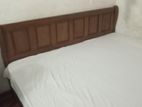 Teak Wood King Sized Bed with Arpico Spring Mattress