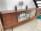 Teak Wood Showcase Cabinet