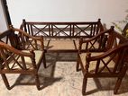 Teak Wood Sofa Chair Set