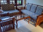 Teak Wood Sofa Set with Table